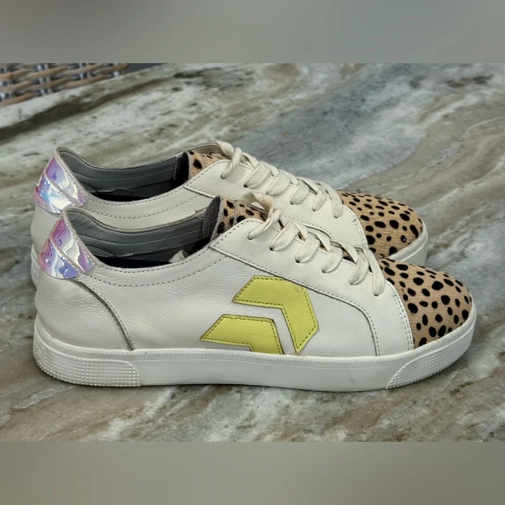 Women’s DOLCE VITA Zaga Calf Hair Leather Sneakers- Size 9 - Picture 6 of 10